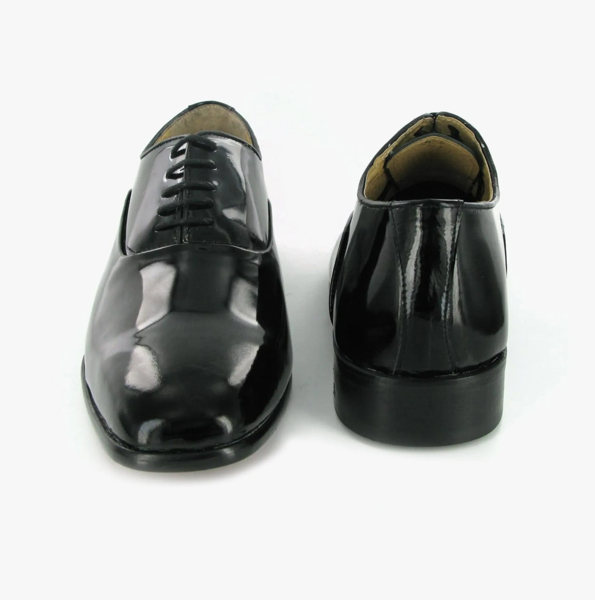 Montecatini Mens Patent Leather Evening Oxford Shoes Black