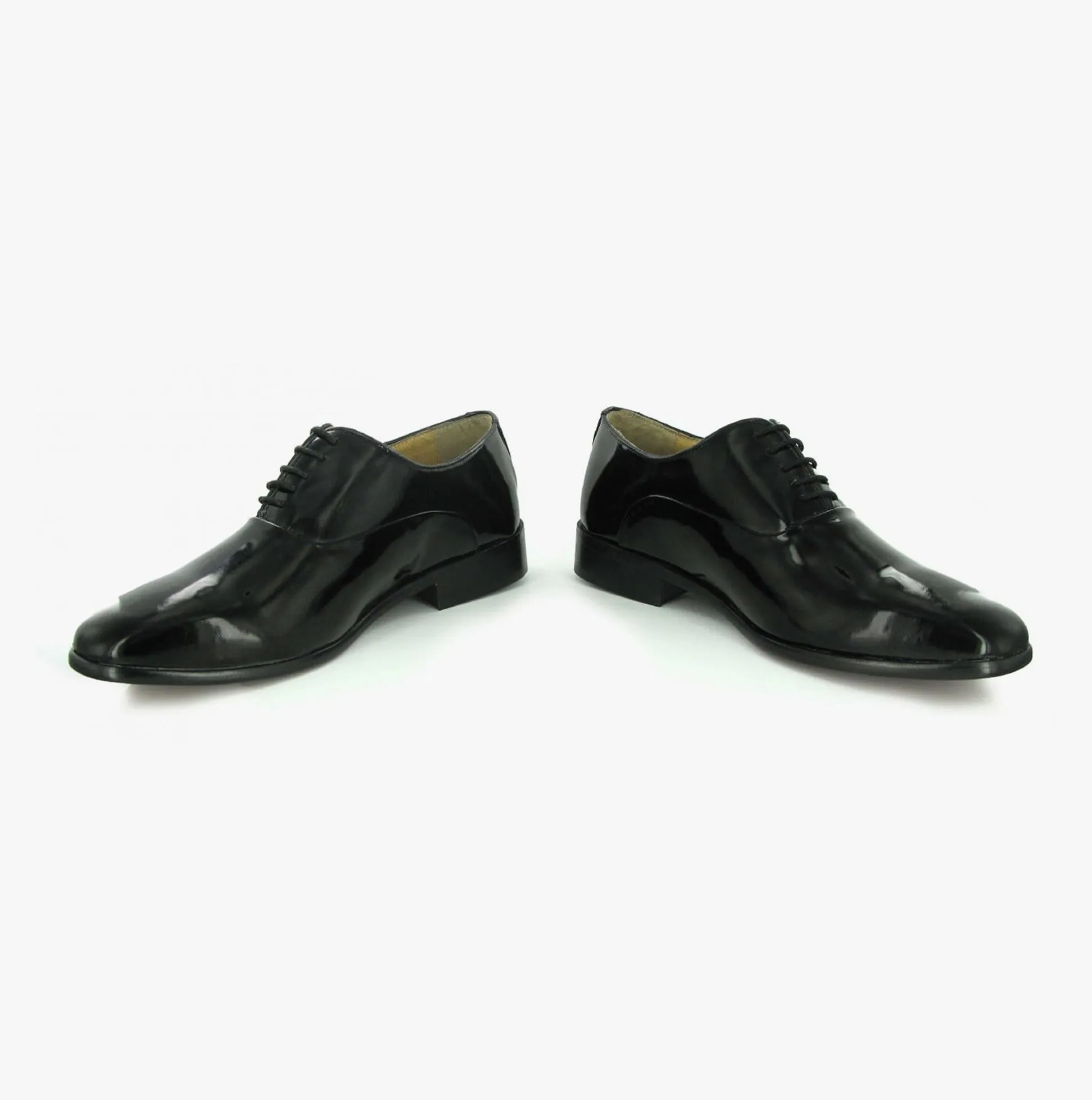 Montecatini Mens Patent Leather Evening Oxford Shoes Black