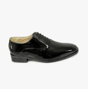 Montecatini Mens Patent Leather Evening Oxford Shoes Black