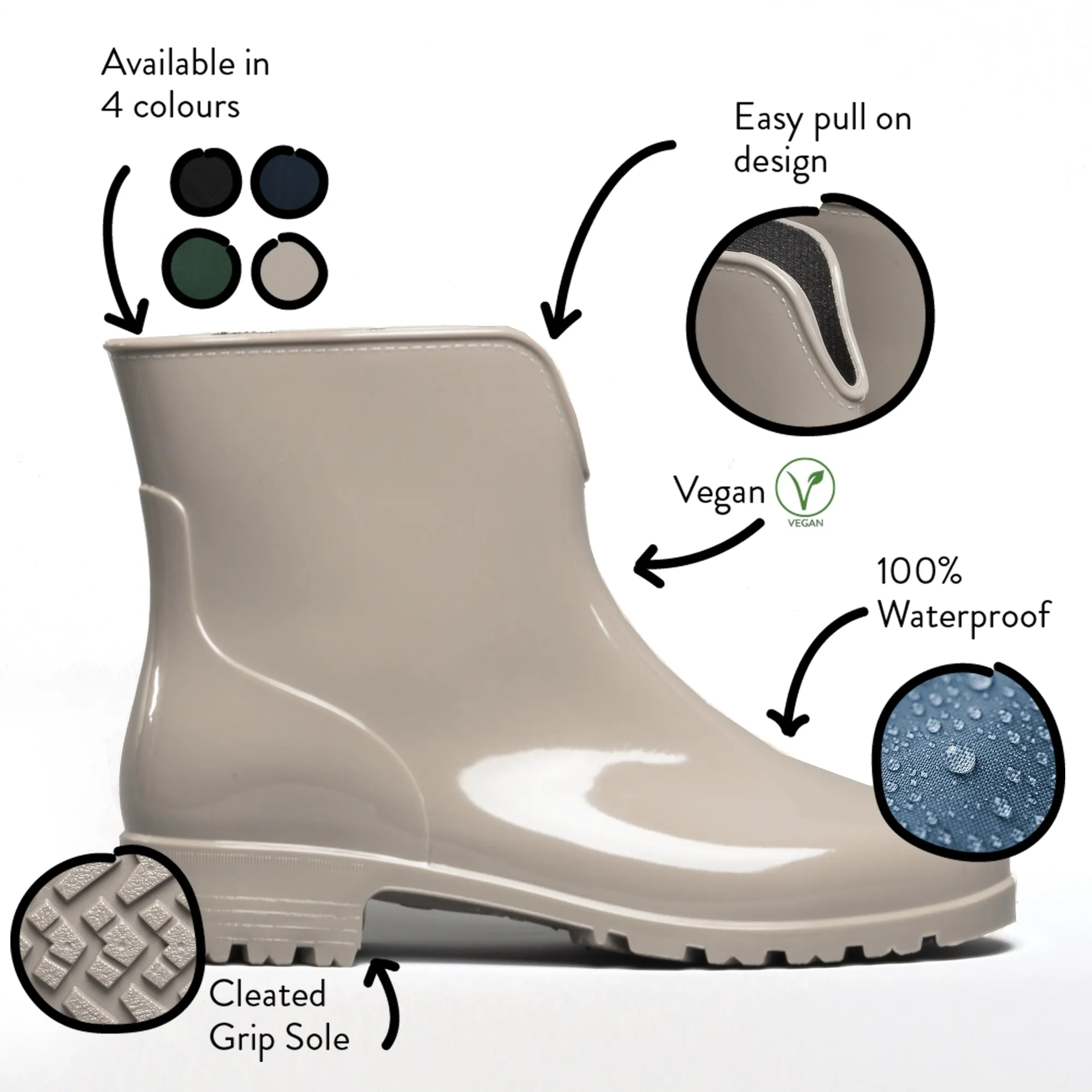 Mud Dogs PAOLA Womens Dog Walking Boots Clay