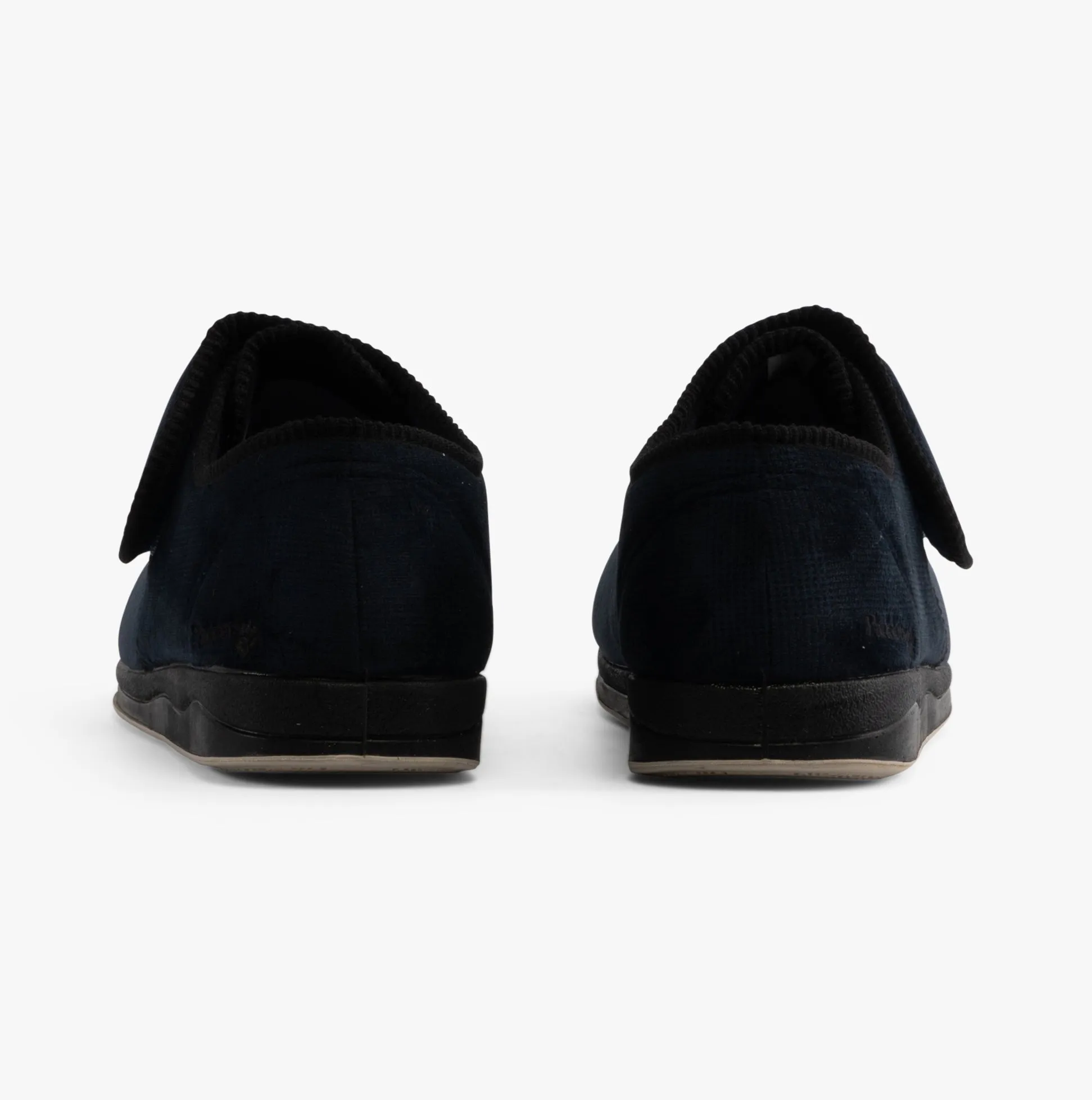 Padders CHARLES Mens Slippers Navy Checked