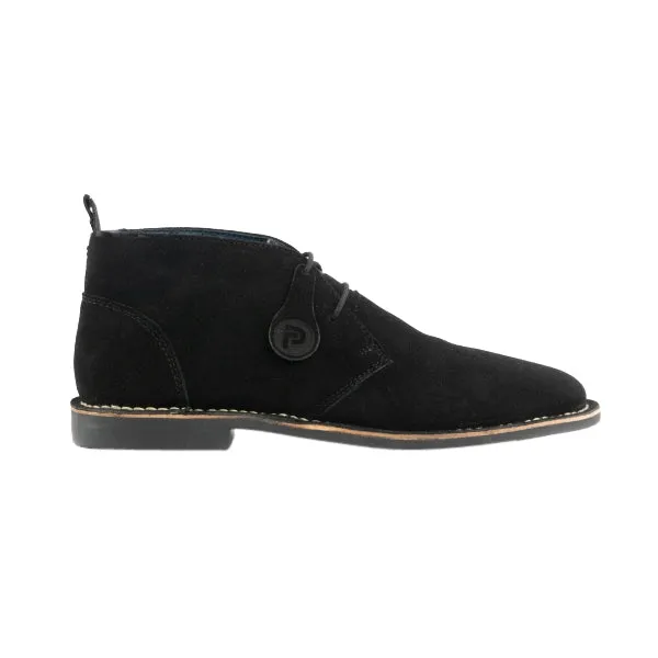 Popps VESPA Unisex Desert Boots Black