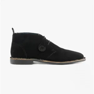Popps VESPA Unisex Desert Boots Black