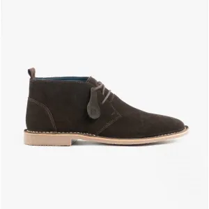Popps VESPA Unisex Desert Boots Dark Brown