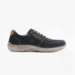 Rieker 03030-14 Mens Casual Trainers Blue
