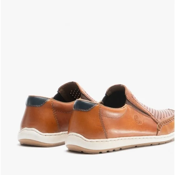 Rieker 08868-24 Mens Shoes Tan