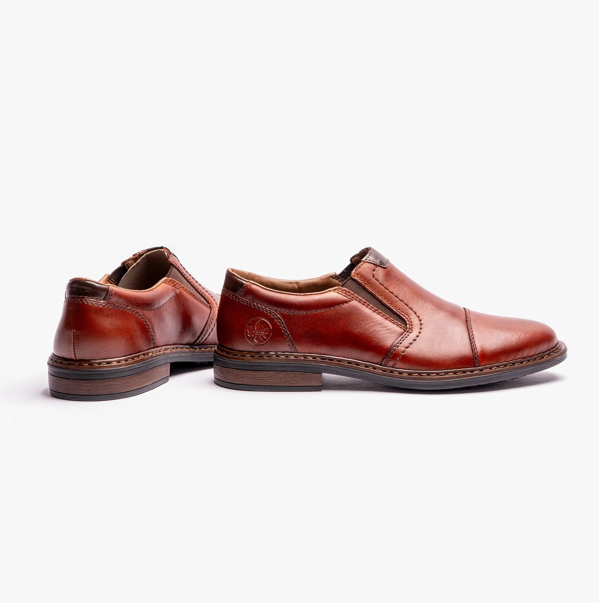 Rieker 17659-23 Mens Slip On Brown