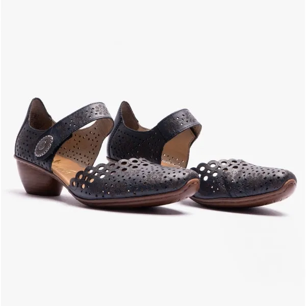 Rieker 43753-14 Womens Shoes Blue