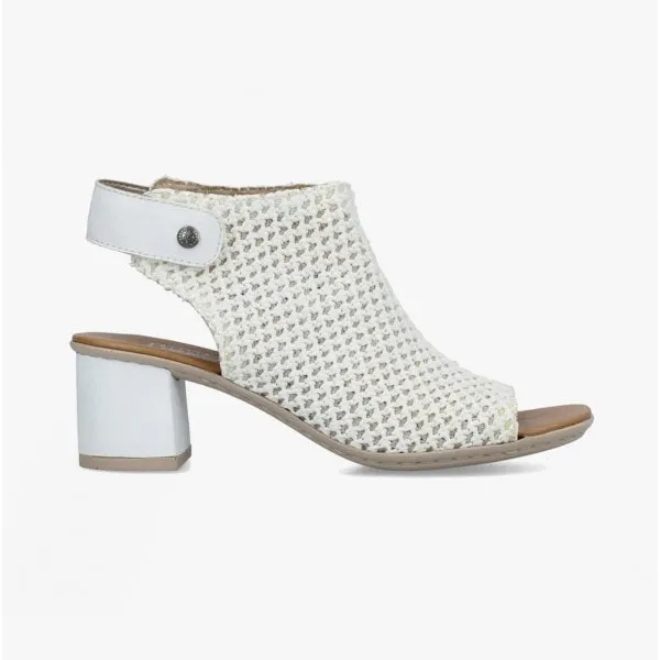 Rieker 64772-80 Womens Open Toe Shoes White
