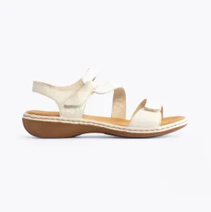 Rieker 659C7-80 Womens Sandals White