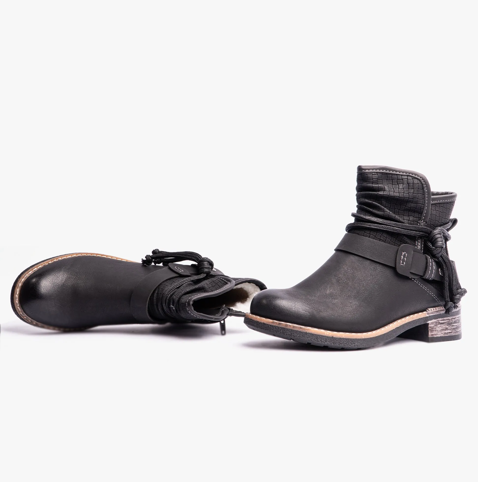Rieker 94689-00 Womens Ankle Boots Black