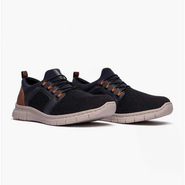 Rieker B7796-14 Mens Shoes Blue