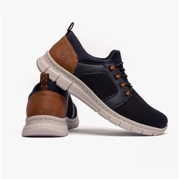 Rieker B7796-14 Mens Shoes Blue