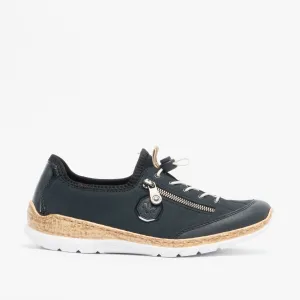 Rieker N4263-14 Womens Trainers Pacific/Marine