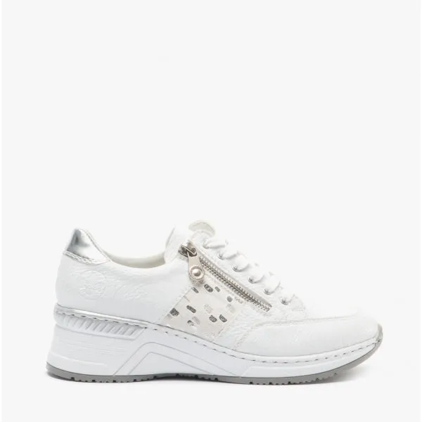 Rieker N4322-80 Womens Trainers White
