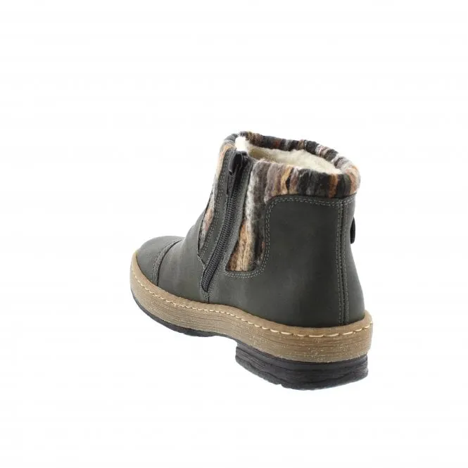 Rieker Z6759-54 Womens Ankle Boots Grey