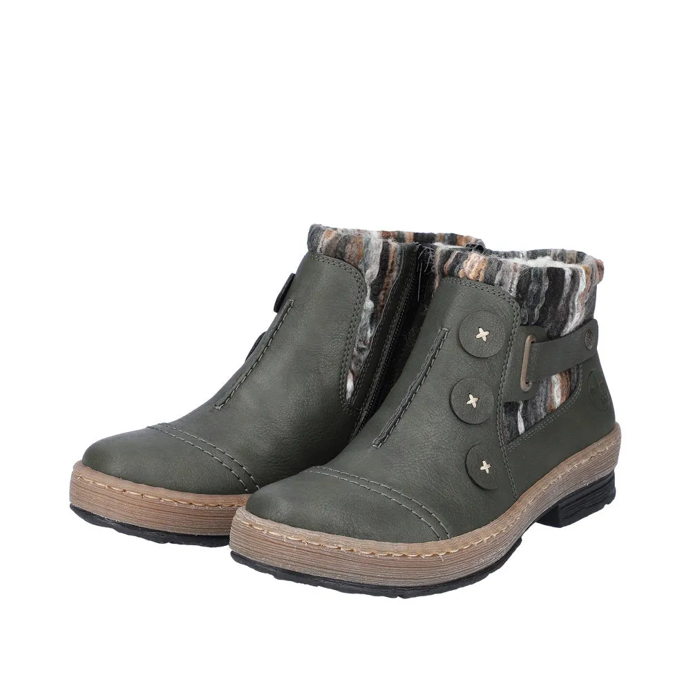 Rieker Z6759-54 Womens Ankle Boots Grey