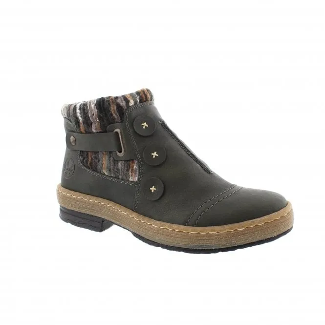 Rieker Z6759-54 Womens Ankle Boots Grey
