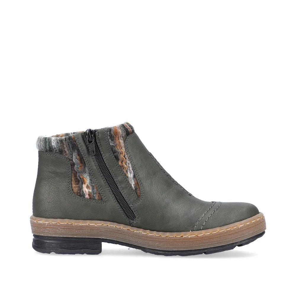 Rieker Z6759-54 Womens Ankle Boots Grey
