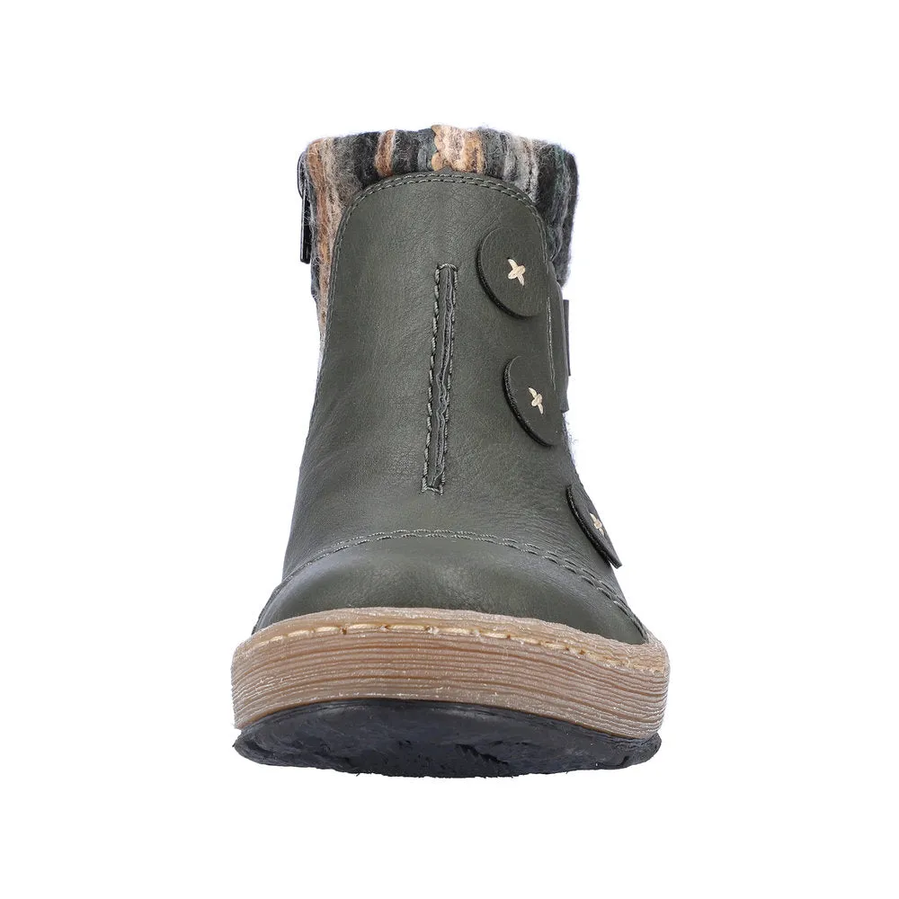 Rieker Z6759-54 Womens Ankle Boots Grey