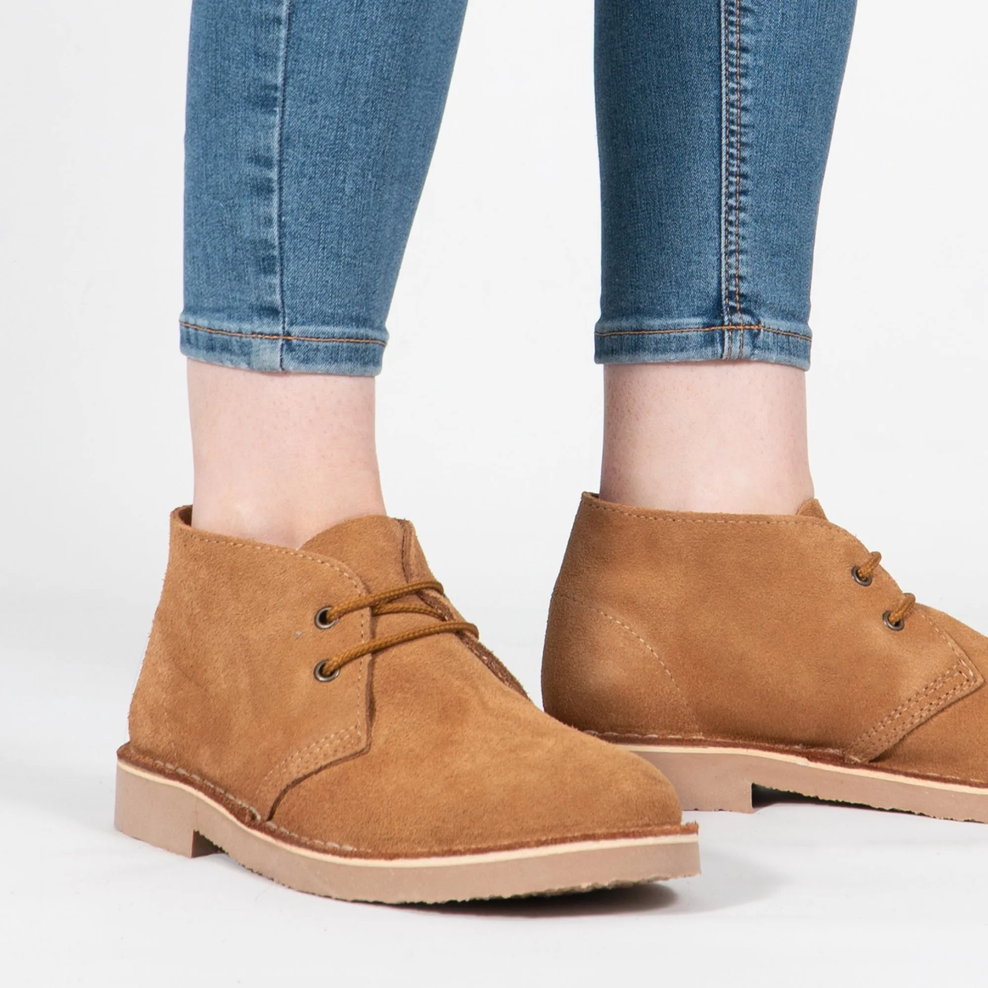 Roamers M467BS Unisex Desert Boots Sand