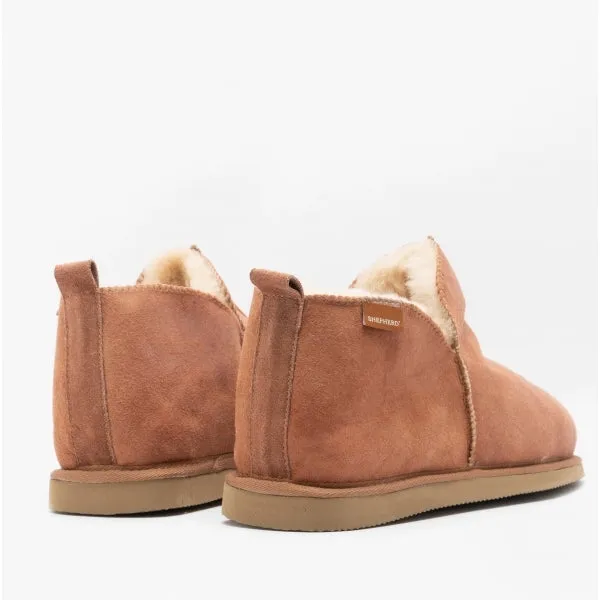 Shepherd ANTON Mens Sheepskin Slipper Boots Brown
