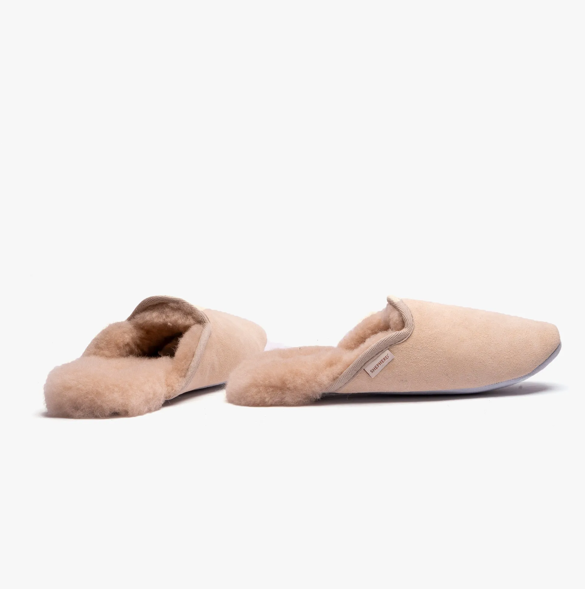 Shepherd CLEO Womens Sheepskin Mules Honey
