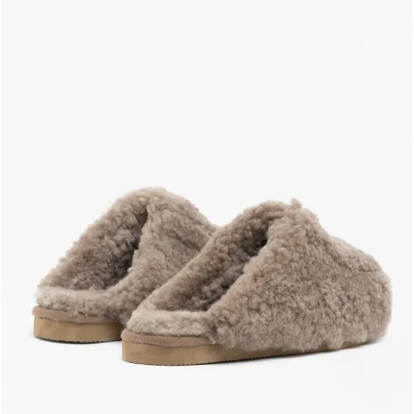 Shepherd JENNY Womens Sheepskin Mules Stone