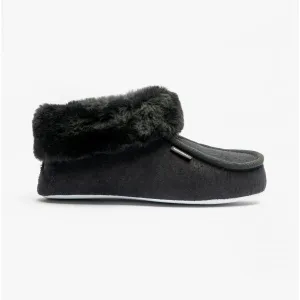 Shepherd MOA Womens Sheepskin Slipper Boots Black