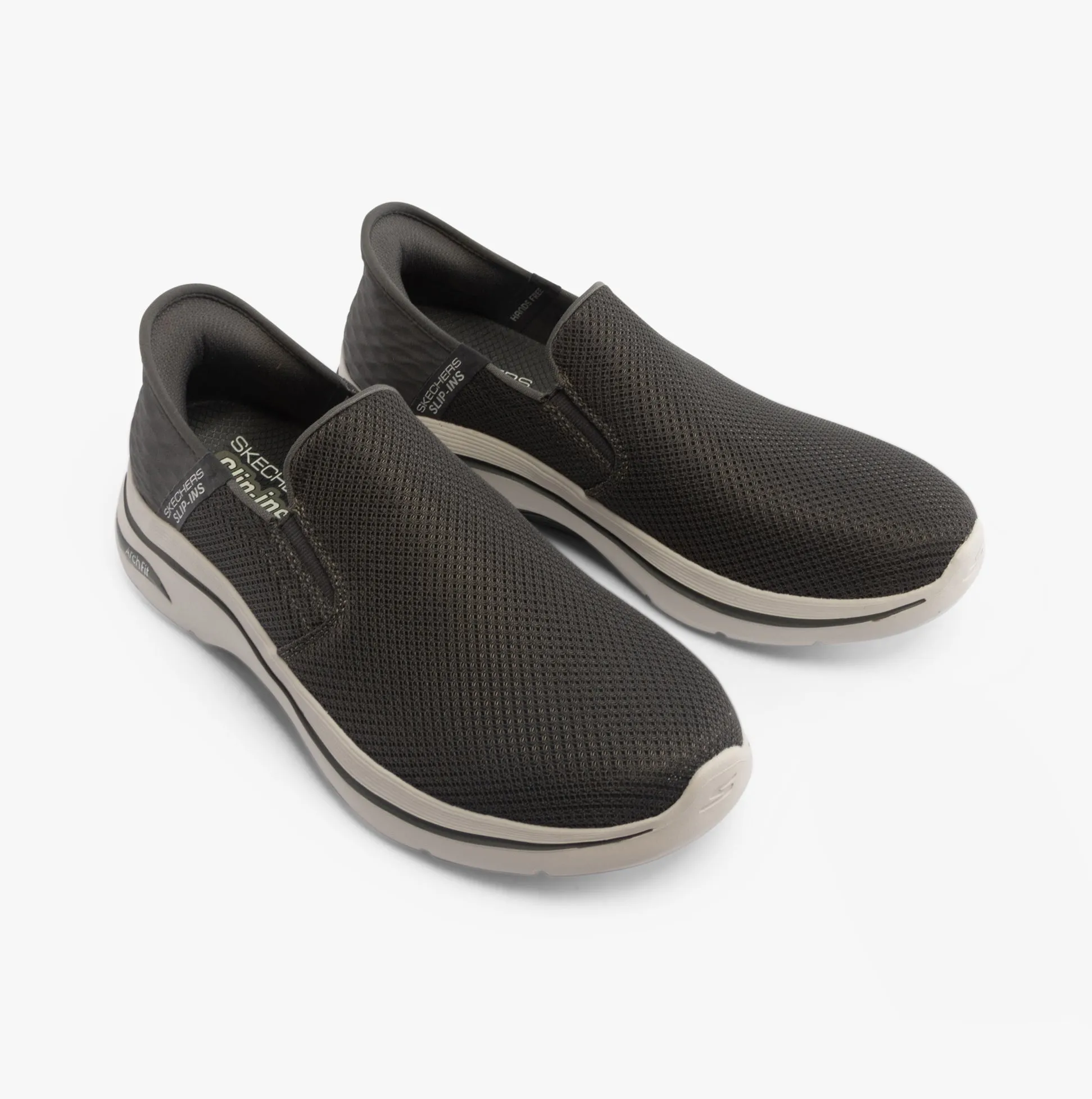 Skechers 216600/CHAR GO WALK ARCH FIT 2.0 - HANDS FREE 2 Mens Trainers Charcoal