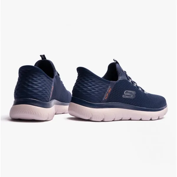 Skechers 232457/NVY SUMMITS - HIGH RANGE Mens Bungee Lace Trainers Navy