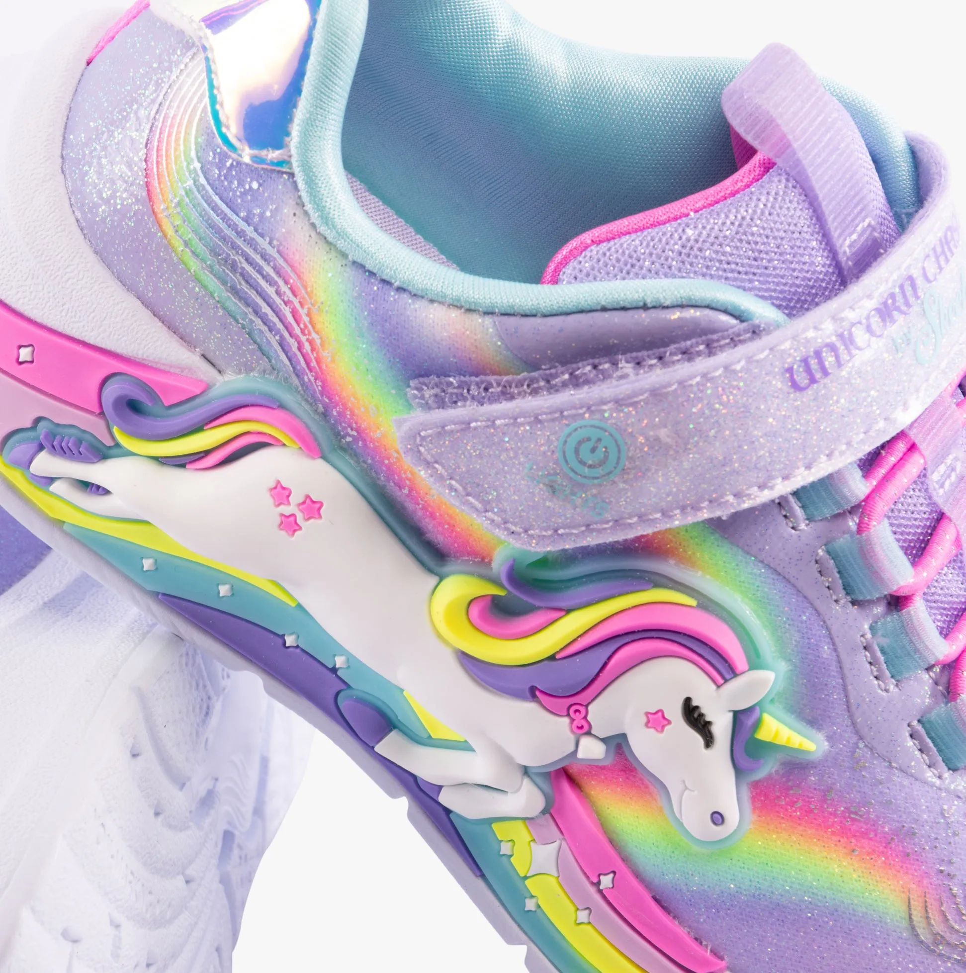 Skechers 302298-L/N-Skechers UNICORN CHASER Girls Trainers Lavender/Multi
