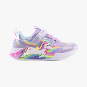 Skechers 302298-L/N-Skechers UNICORN CHASER Girls Trainers Lavender/Multi
