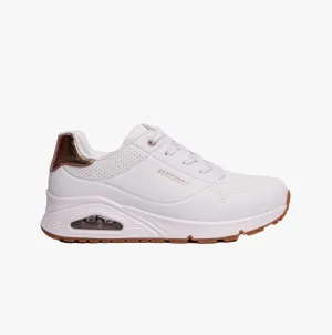 Skechers 310545L/WHT UNO GEN1 - SHIMMER AWAY Girls Casual Shoes White