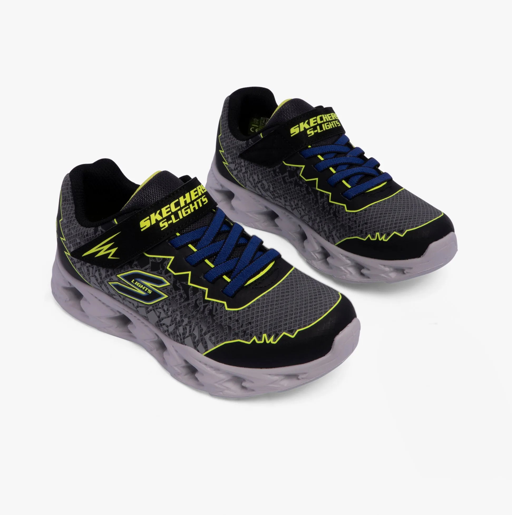 Skechers 400603L/BKY S  VORTEX 2.0 - ZORENTO Boys Trainers Black/Yellow