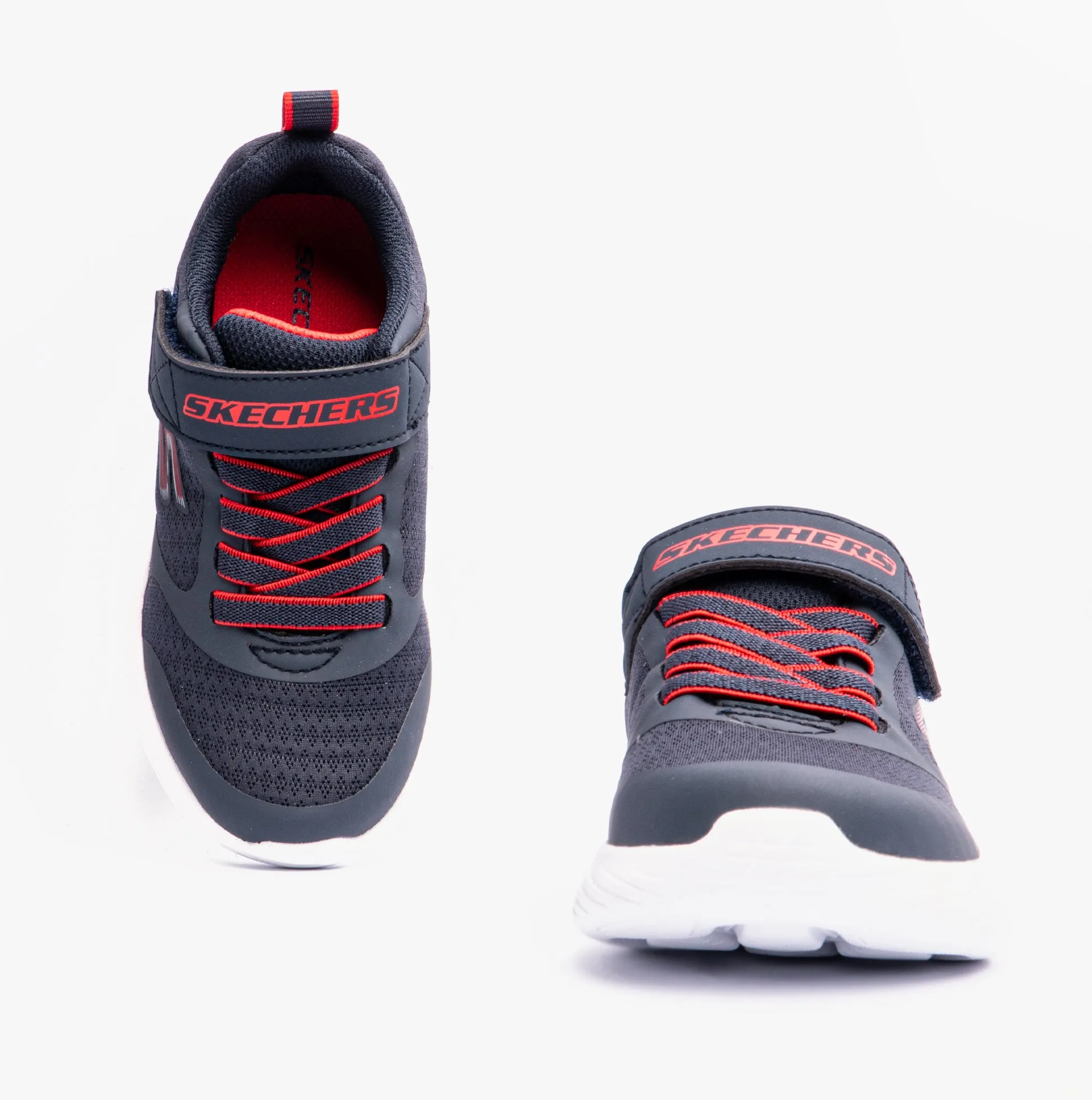 Skechers 405095L/NVRD GO RUN 400 V2 Boys Trainers Navy/Red