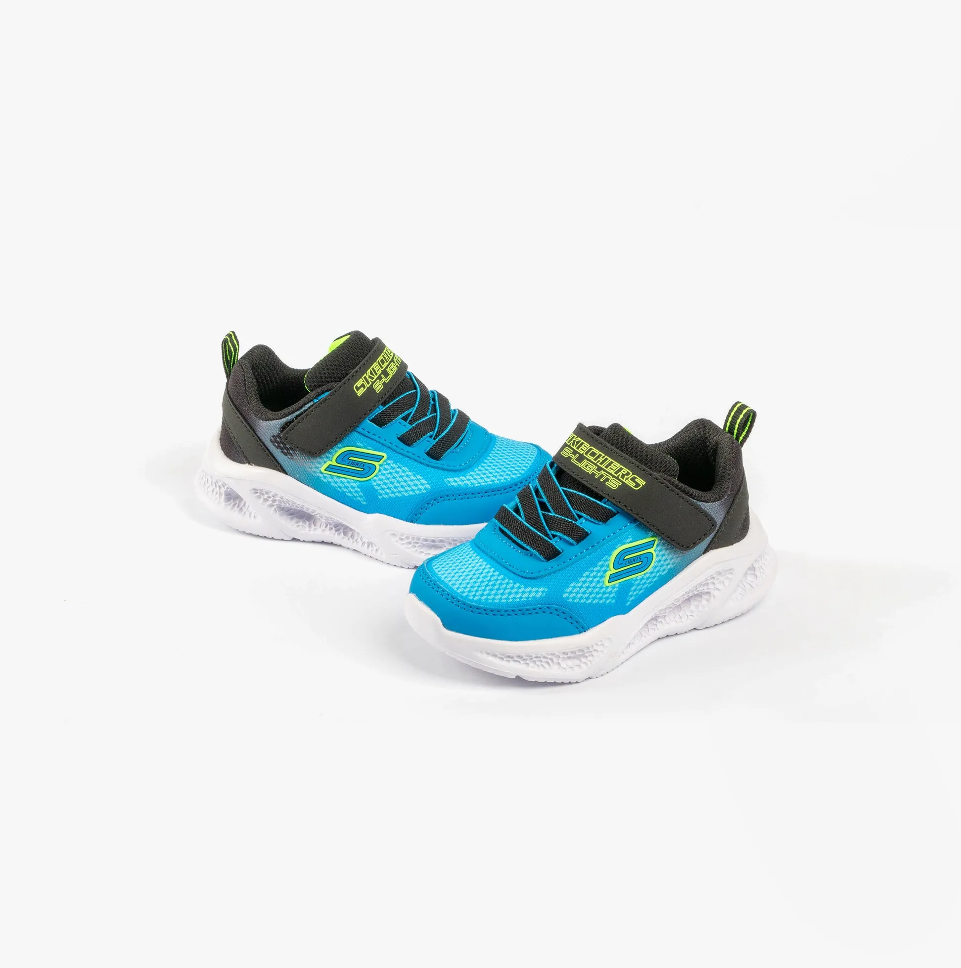 Skechers SKECHERS METEOR-LIGHTS-KRENDO Boys Trainers Black Blue