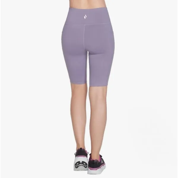 Skechers W3SH53/GYPR GOFLEX HW 10" BIKE Womens Shorts Grey/Purple