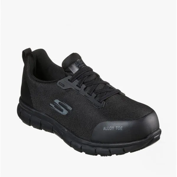 Skechers Work 108041EC/BLK SURE TRACK JIXIE Womens Safety Toe Trainers Black