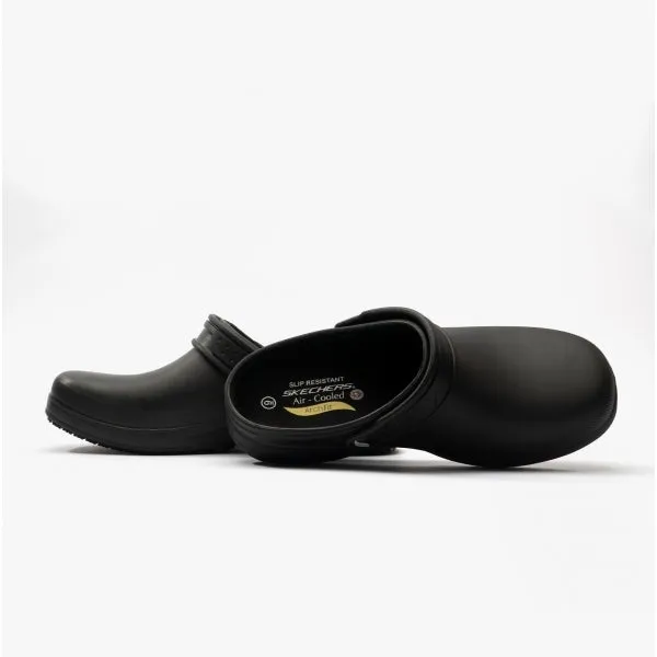 Skechers Work 108067EC/BLK RIVERBOUND PASAY Womens Arch-Fit Clogs Black