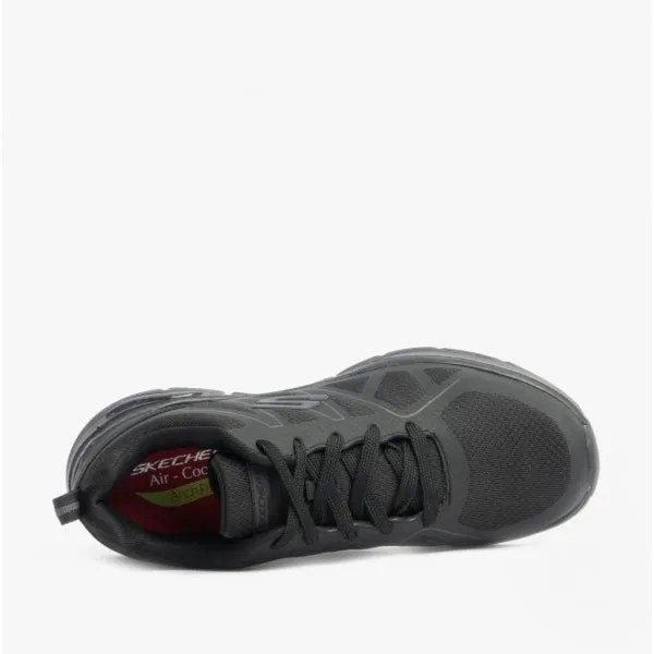 Skechers Work 200025EC/BLK ARCH FIT SR AXTELL Mens Mesh Trainers Black