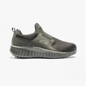 Skechers Work 200027EC/BLK CICADES Mens Slip-On Arch Fit Trainers Black
