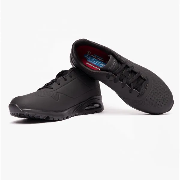Skechers Work 200054EC/BLK 200054EC UNO SR - SUTAL Mens Trainers Black
