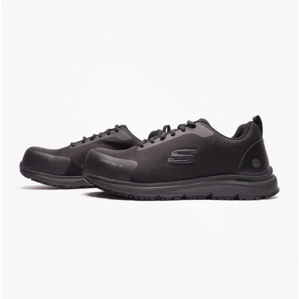 Skechers Work 200090EC/BLK ULMUS Mens Trainers Black