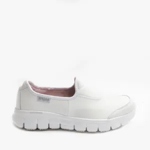 Skechers Work 76536EC/WHT SURE TRACK Womens Relaxed Fit Anti-Slip Work Shoes White