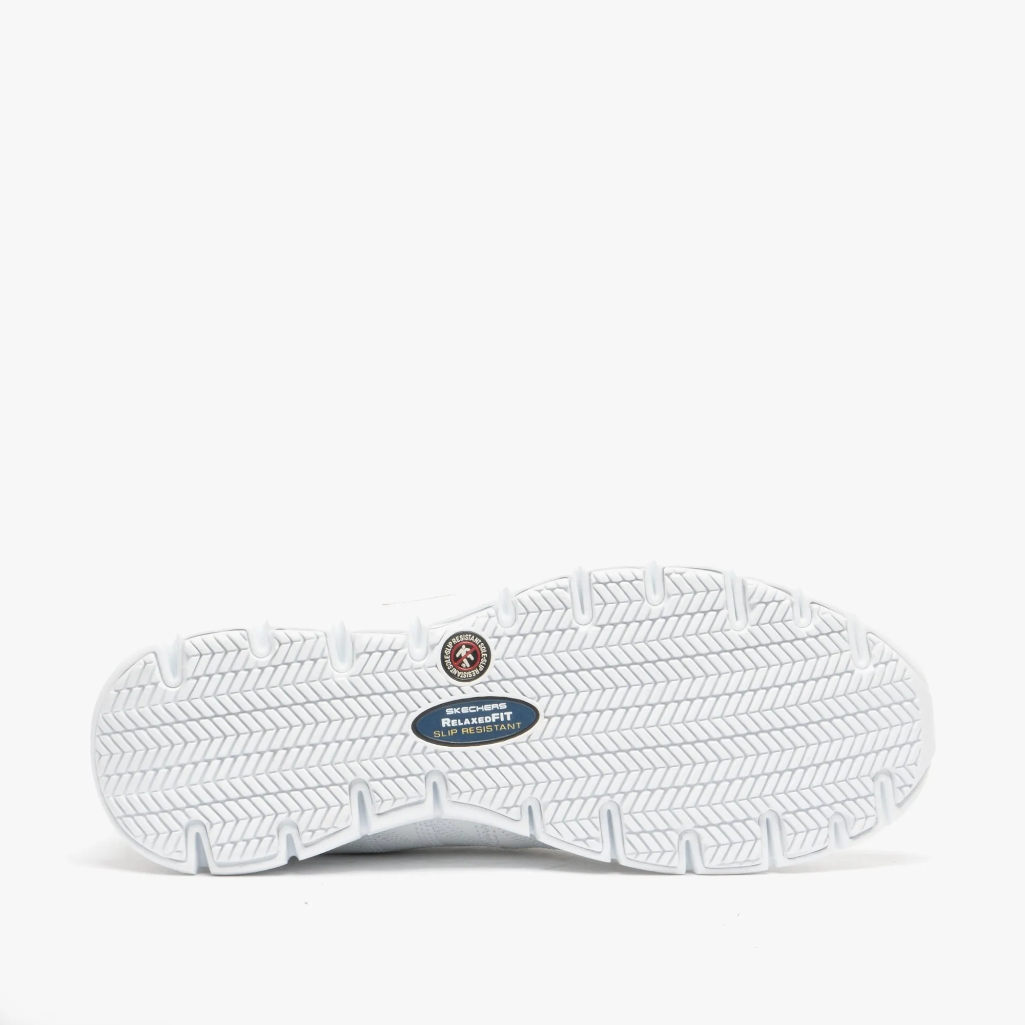 Skechers Work 76576EC/WHT RELAXED FIT: SURE TRACK - ERATH SR Womens Leather Anti-Slip Shoes White