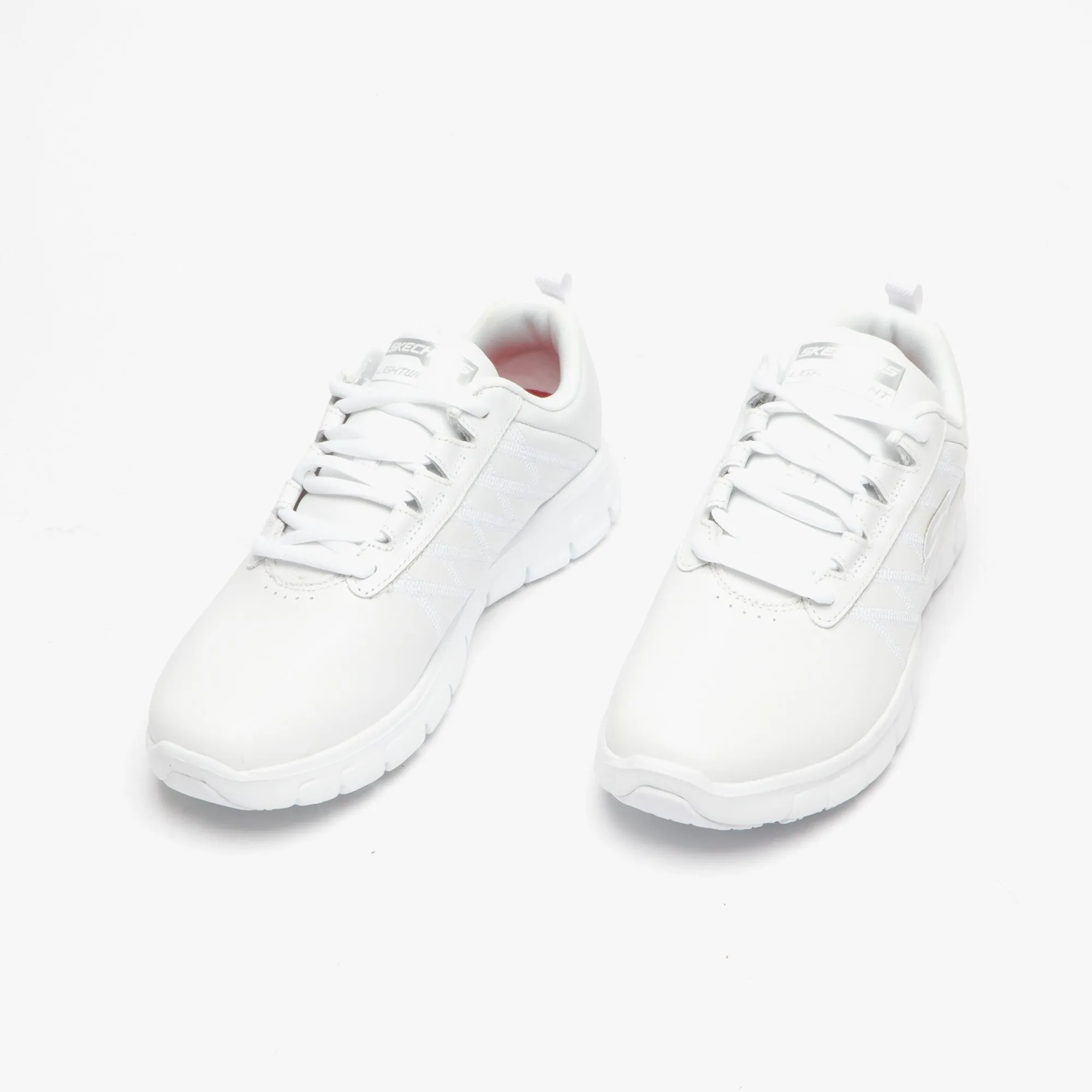 Skechers Work 76576EC/WHT RELAXED FIT: SURE TRACK - ERATH SR Womens Leather Anti-Slip Shoes White