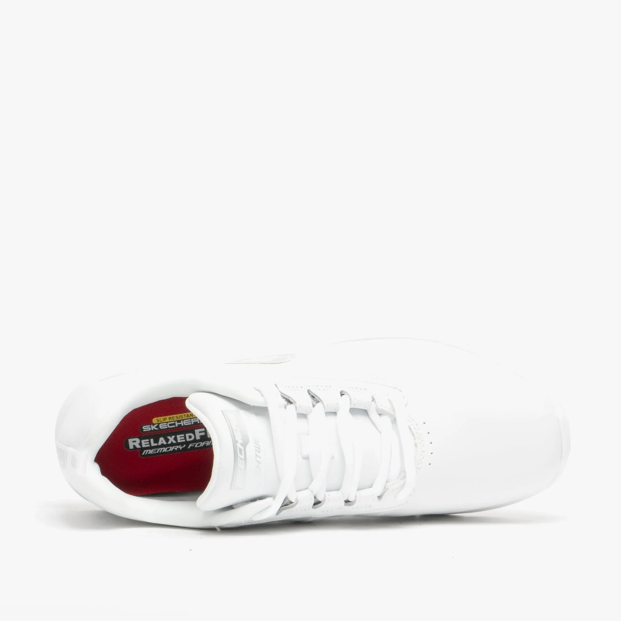 Skechers Work 76576EC/WHT RELAXED FIT: SURE TRACK - ERATH SR Womens Leather Anti-Slip Shoes White