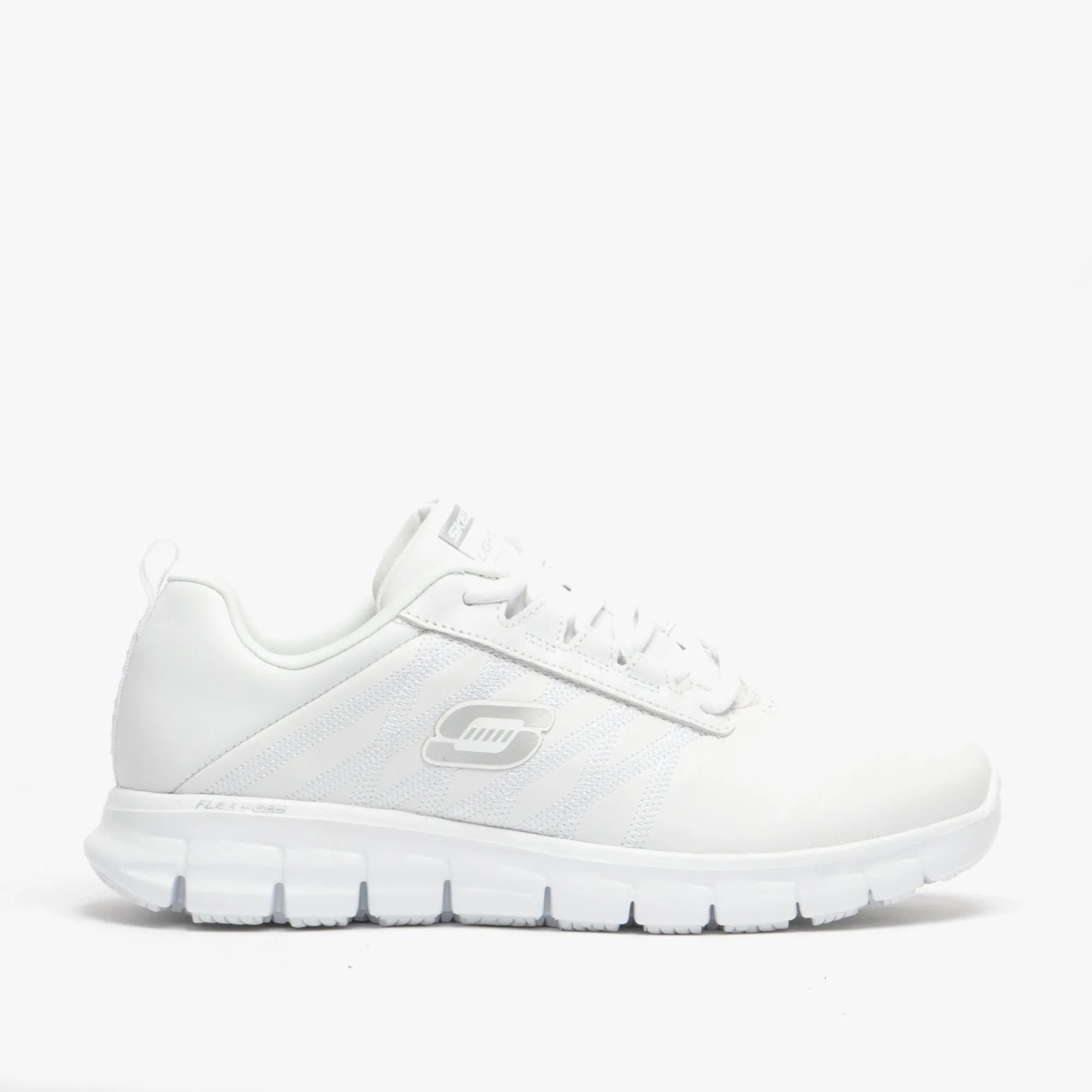 Skechers Work 76576EC/WHT RELAXED FIT: SURE TRACK - ERATH SR Womens Leather Anti-Slip Shoes White