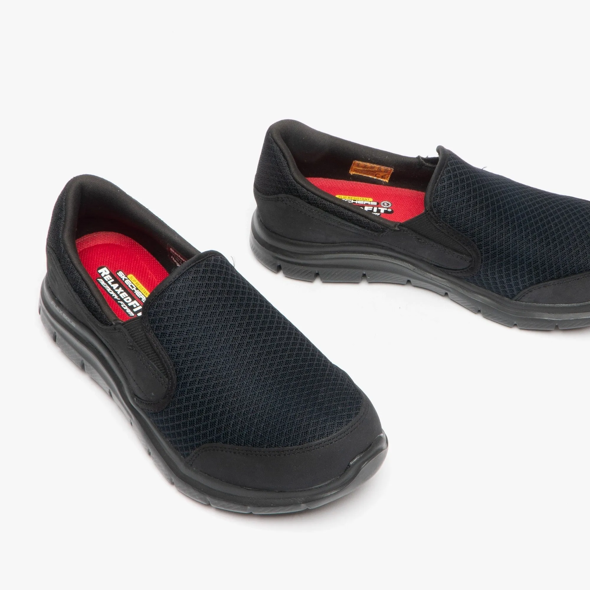 Skechers Work 76580EC/BLK RELAXED FIT: COZARD SR Womens Anti-Slip Trainers Black